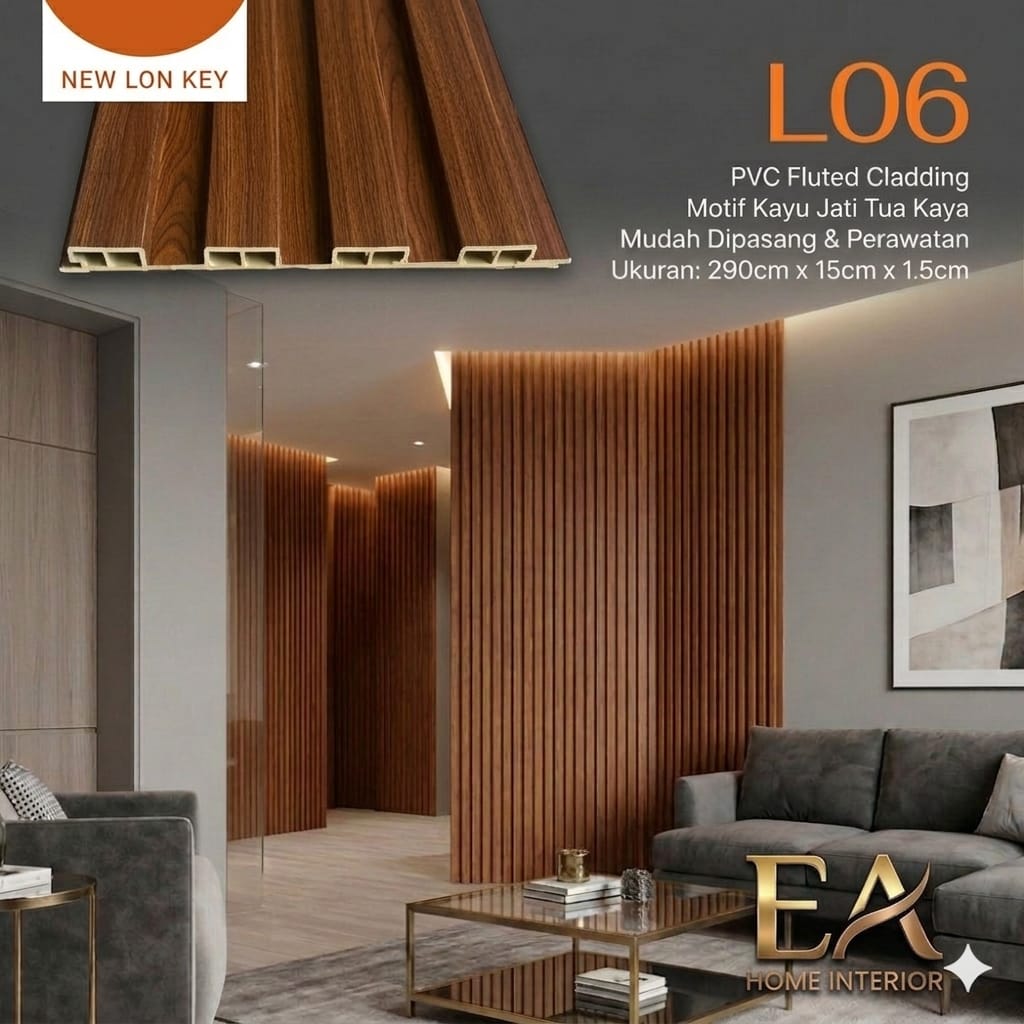 Wall Panel Premium L06 - Jati Tua Kaya
